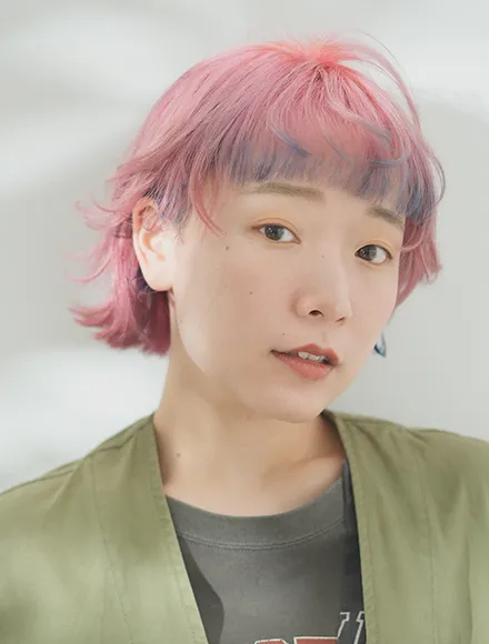 ハイトーンウルフボブ