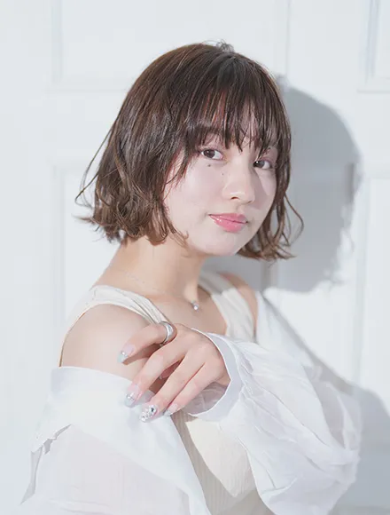 アッシュベージュボブ